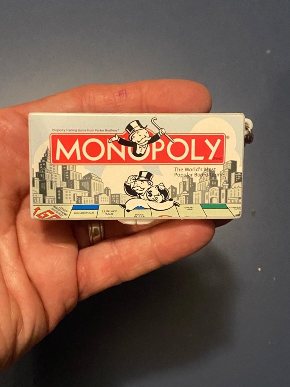 Vintage 1998 Hasbro Monopoly Board Game Keychain